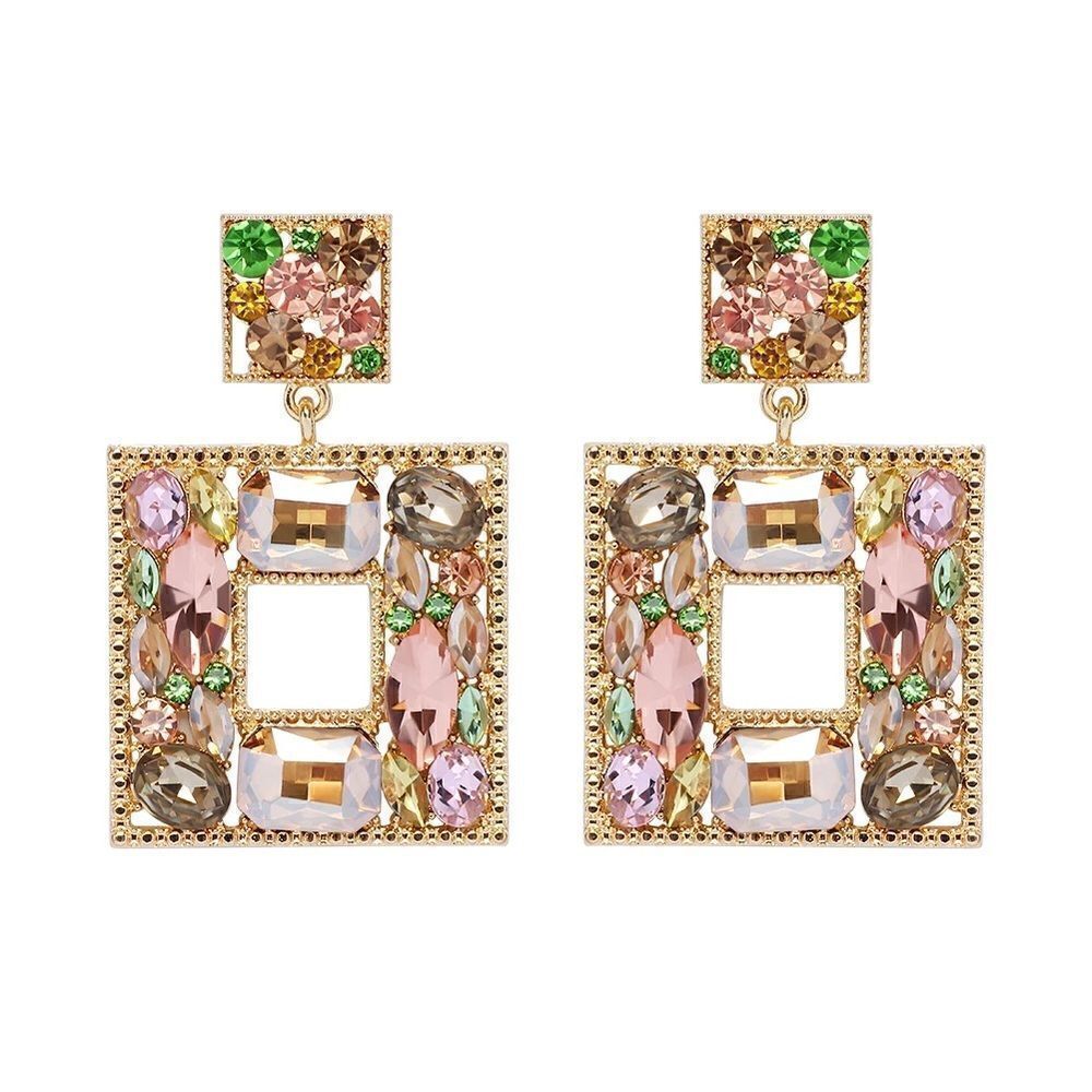 Crystal drop earrings  N907